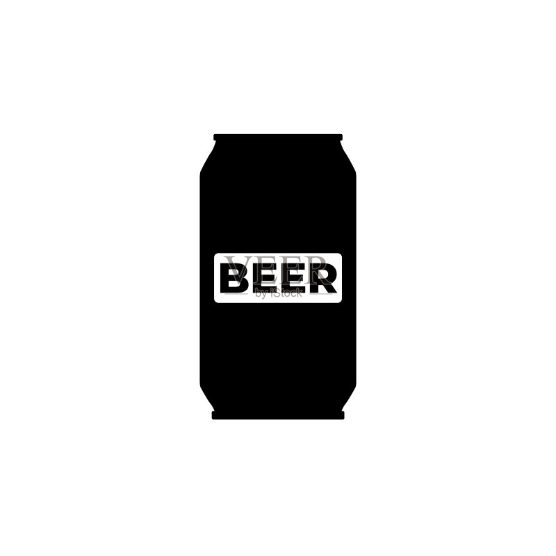 啤酒图标logo,白色背景图标素材