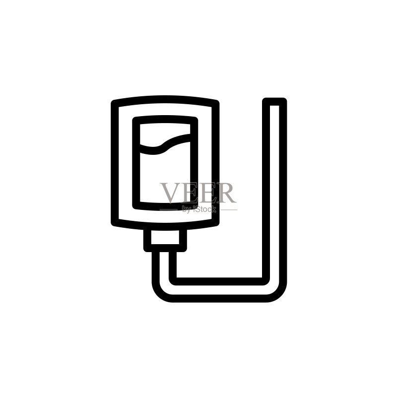 献血替代医学图标。用于UI和UX、网站或移动应用的简单线条矢量元素图标素材