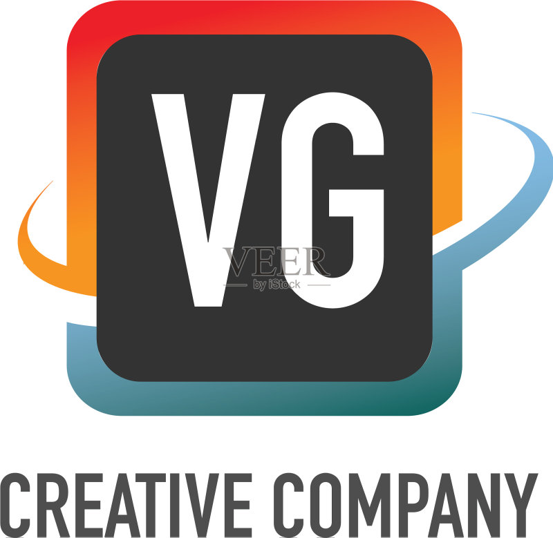 创意飞镖VG字母标志设计图标素材