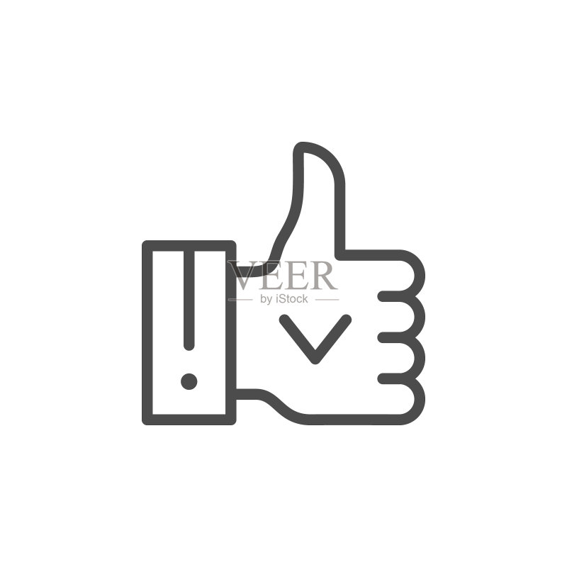 验证成功线条轮廓图标图标素材