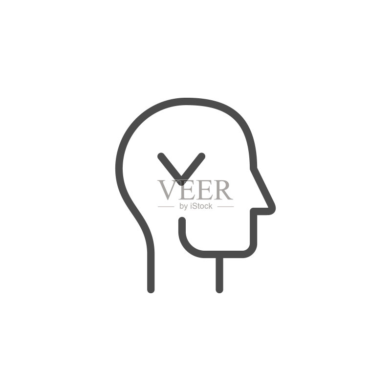 已批准的人员线条轮廓图标图标素材