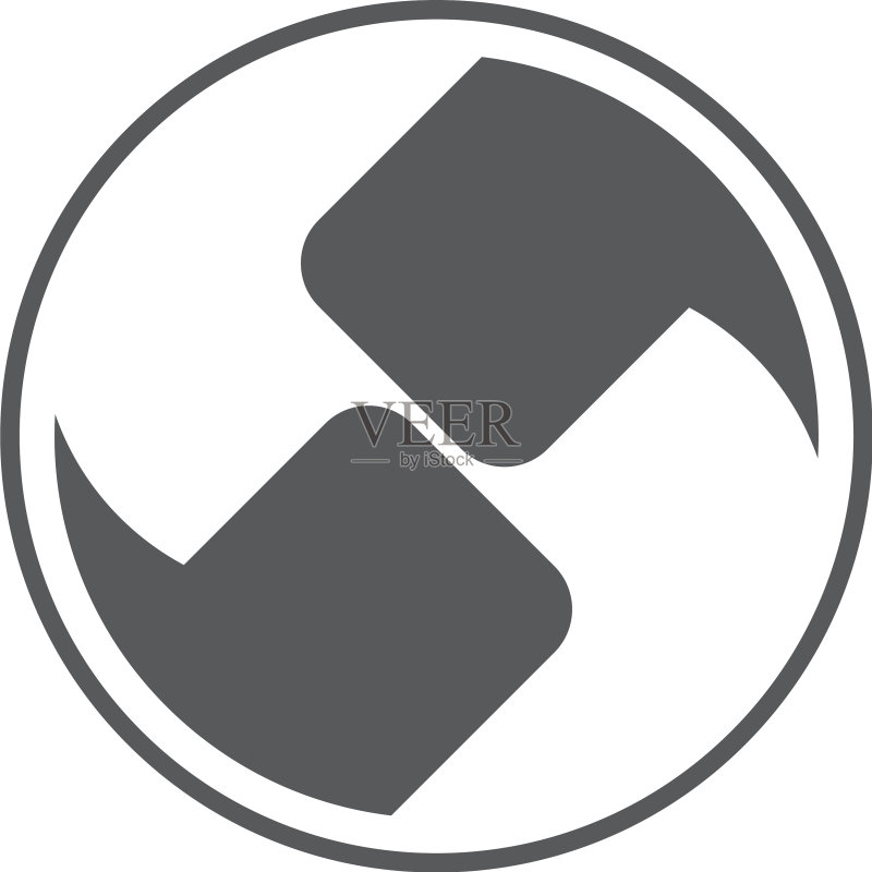 字母BQ对话沟通几何设计图标素材