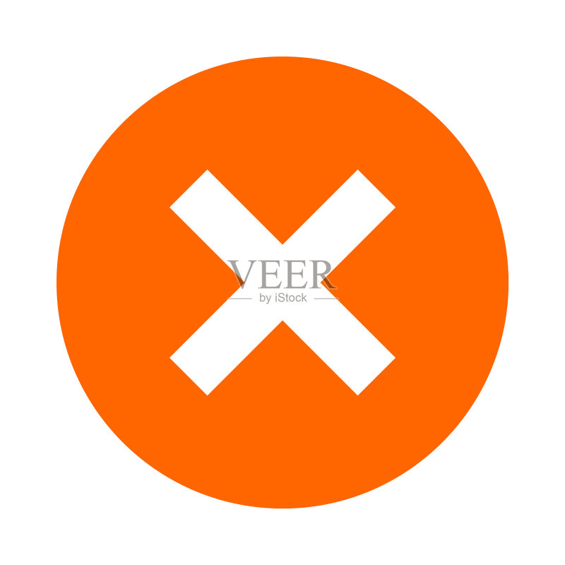 交叉与圆圈图标素材