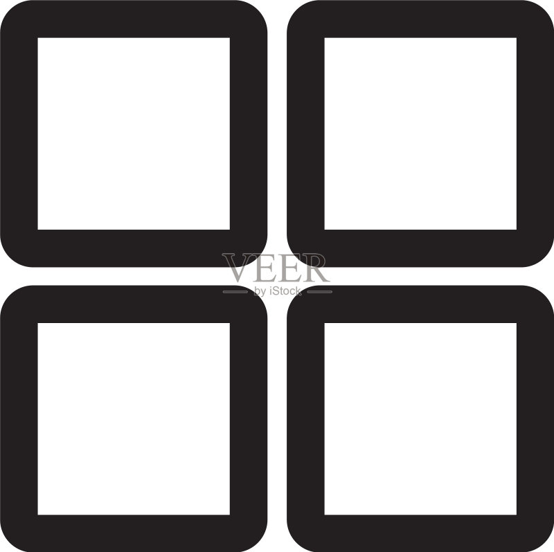 四方LOGO设计网格图标素材