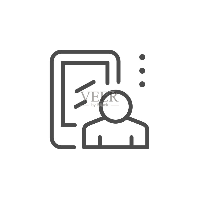 移动用户轮廓图标图标素材