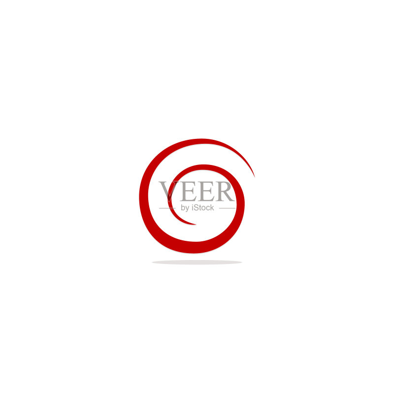 圆形曲线抽象Logo图标素材