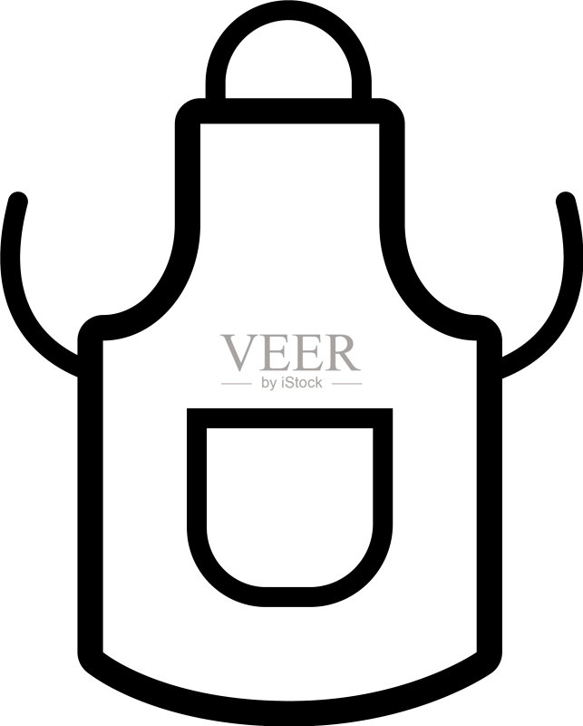 围裙配饰线条样式图标图标素材