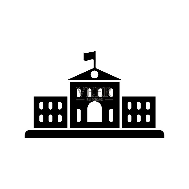 学院,教育机构,学校黑色图标图标素材