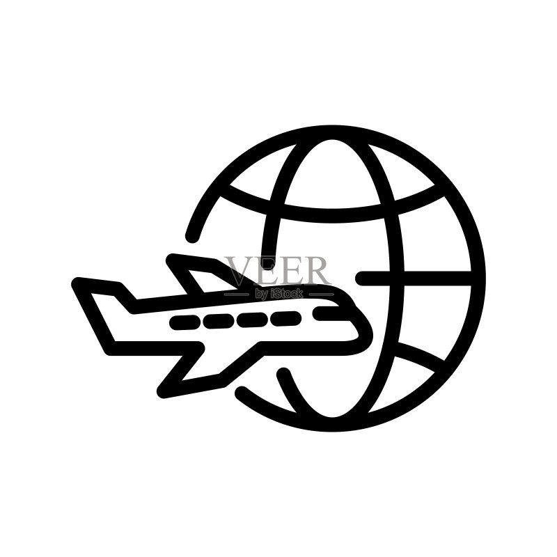 旅行飞机图标图标素材