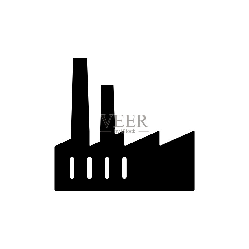 工厂图标设计矢量模板图标素材
