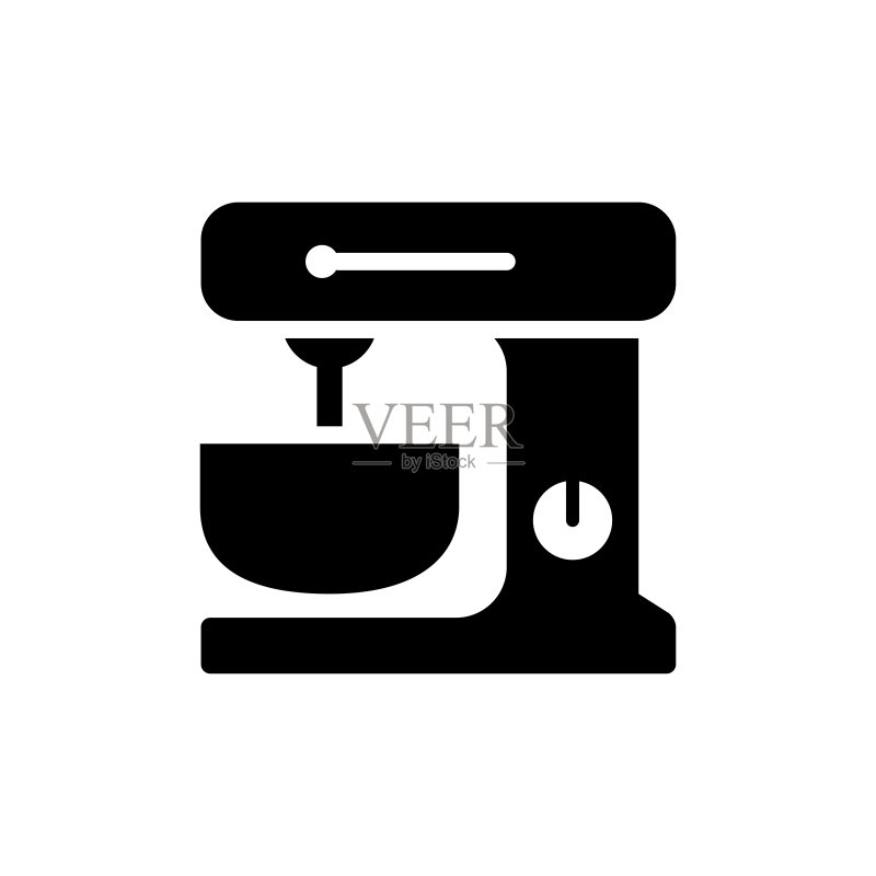 电动搅拌机图标矢量模板图标素材