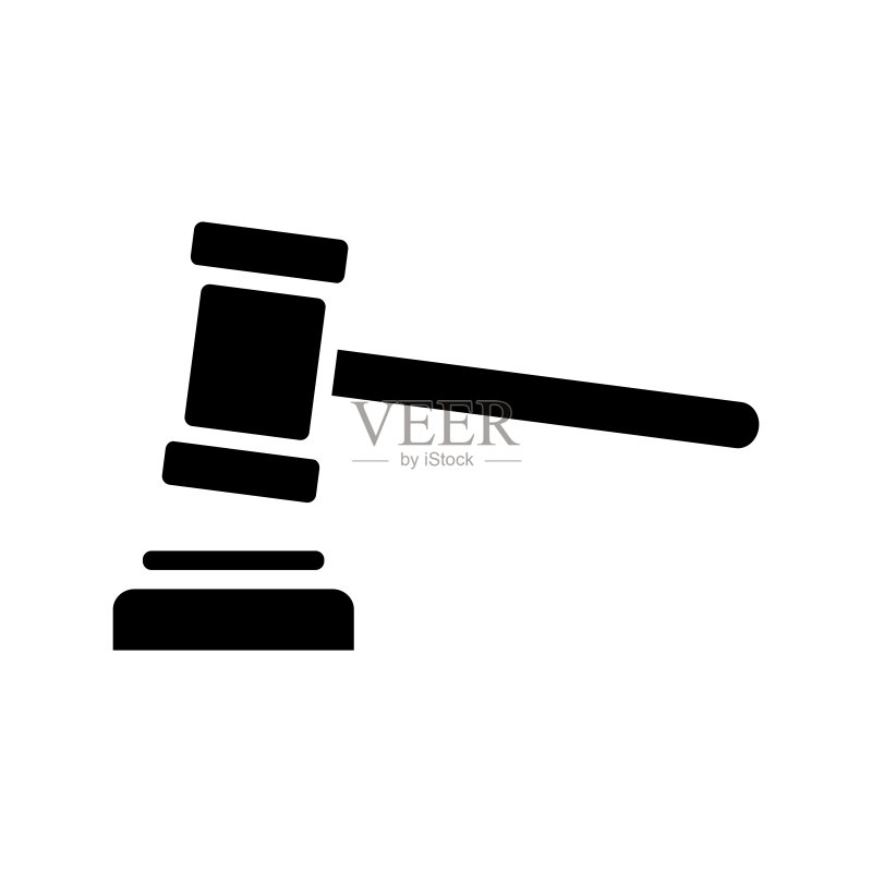 法槌法律图标设计矢量模板图标素材