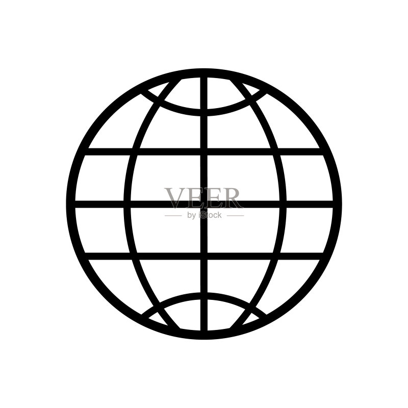 地球图标设计矢量模板图标素材