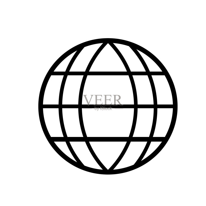 地球图标设计矢量模板图标素材