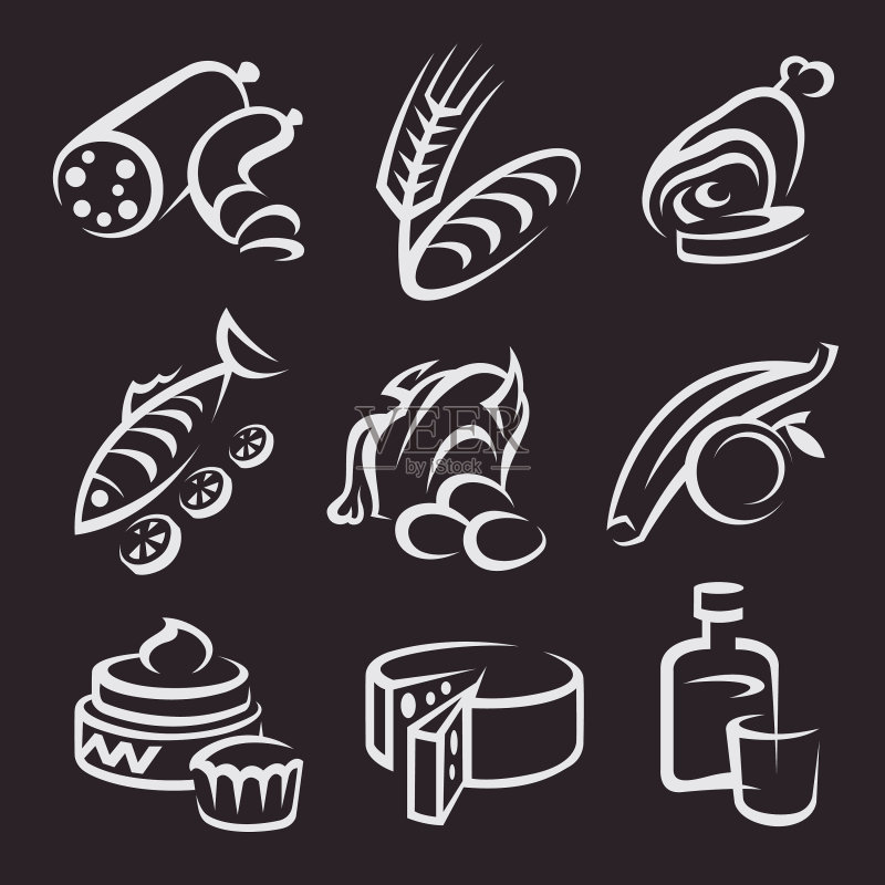 食物图标合集图标素材