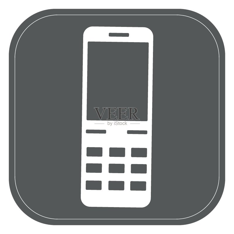 手机图标,灰色矢量图图标素材