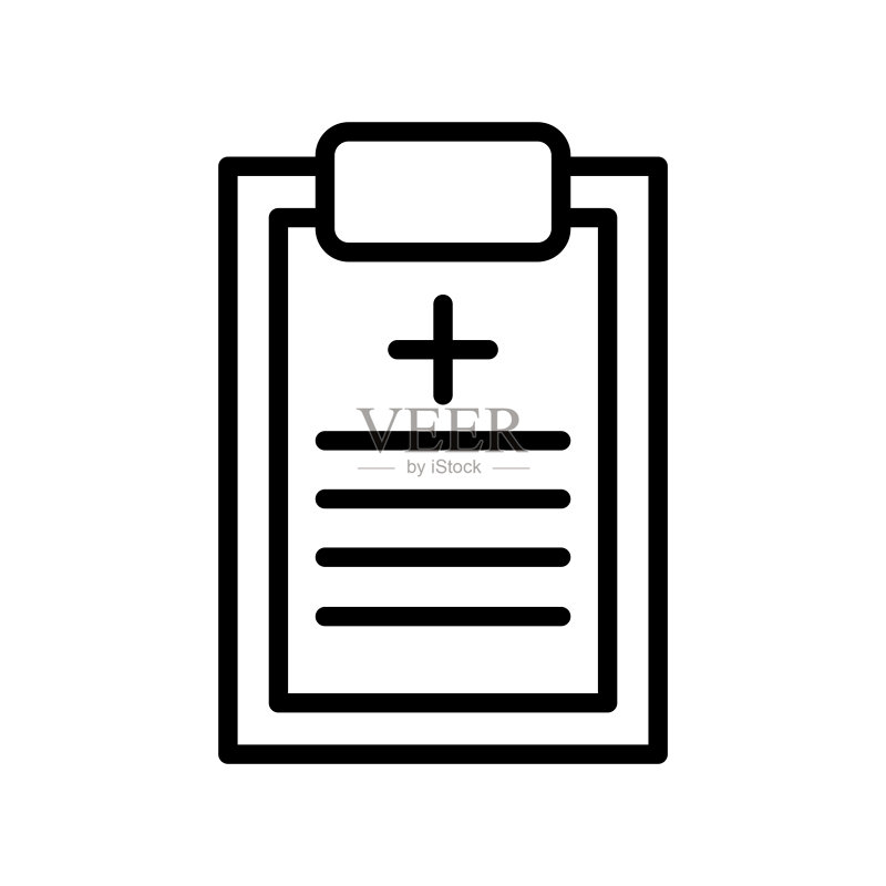 医疗报告图标设计矢量模板图标素材