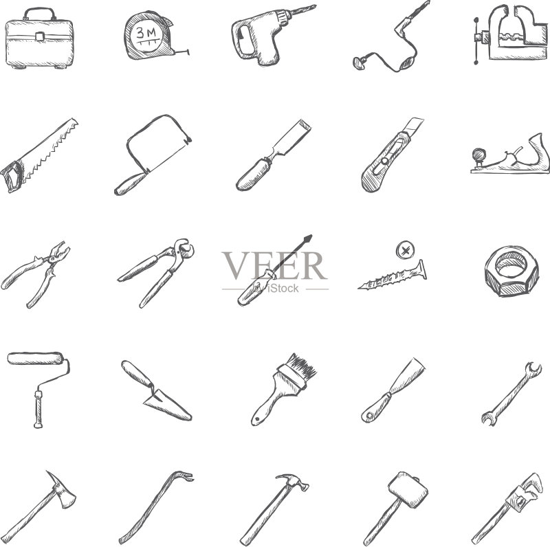 工作工具图标合集图标素材