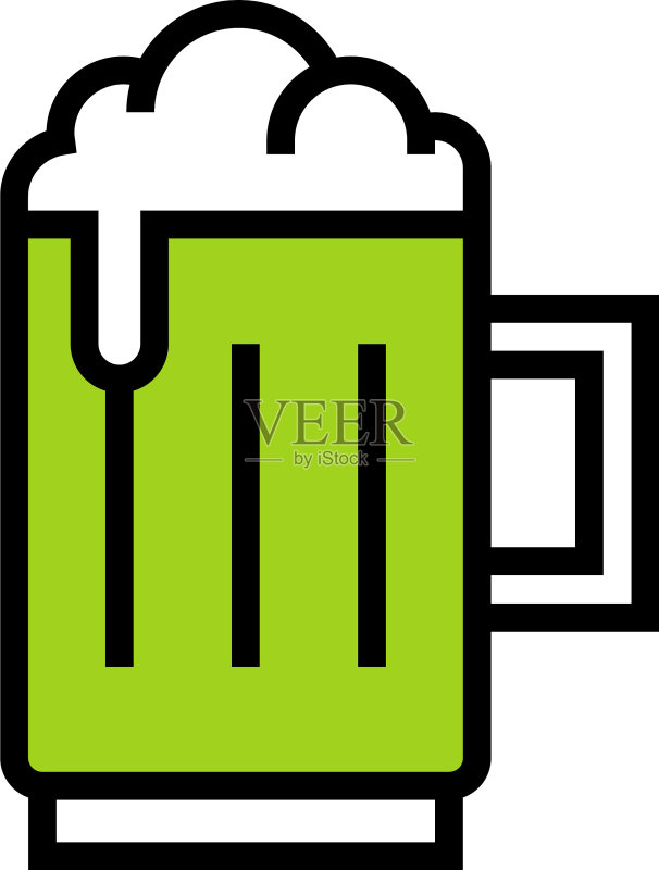 圣帕特里克节啤酒杯图标图标素材
