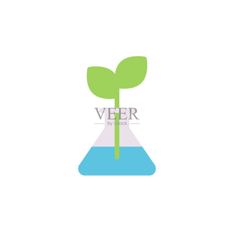 植物烧瓶图标,UIUX矢量线条元素图标素材