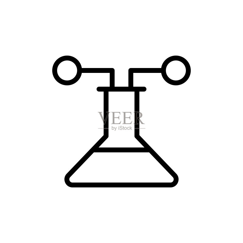 烧瓶,分子图标。用于UI和UX、网站或移动应用的简单彩色气味图标矢量元素图标素材