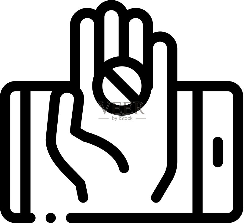 手持电话药丸轮廓图标图标素材