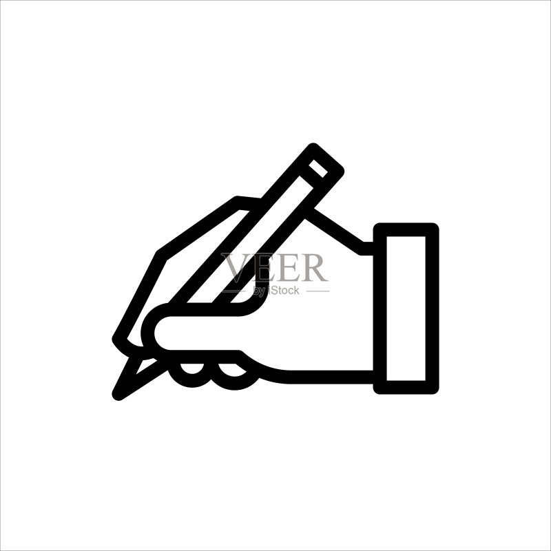 手绘扁平线条矢量图标图标素材