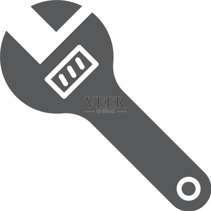 活动扳手图标工具符号图标素材