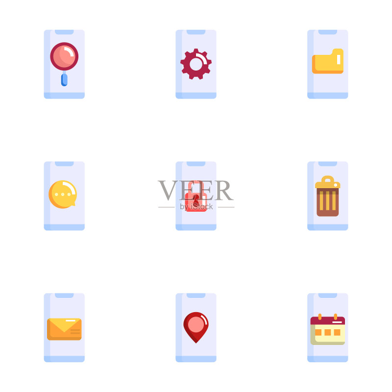 移动智能手机应用图标图标素材
