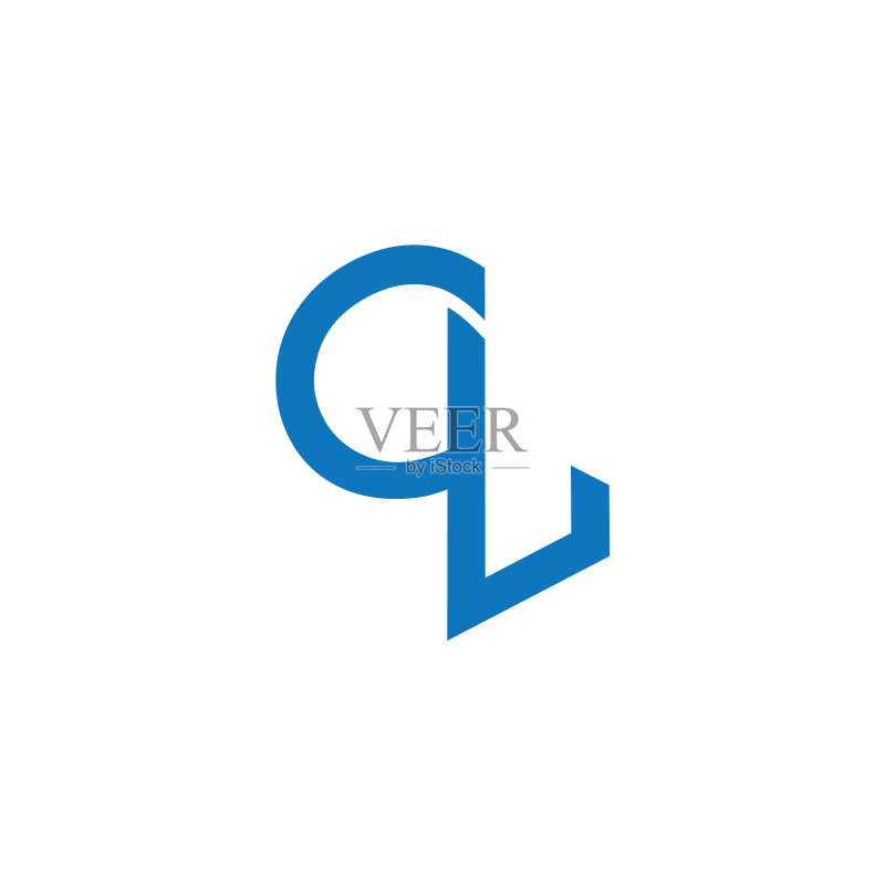 字母QL简约链接几何线条logo图标素材