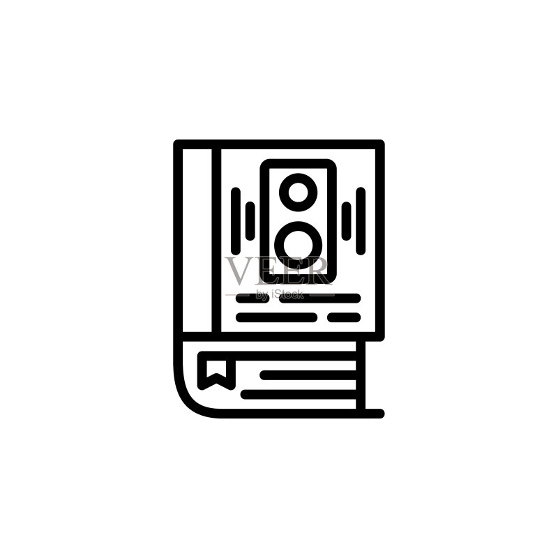 有声读物图标在线学习图标图标素材