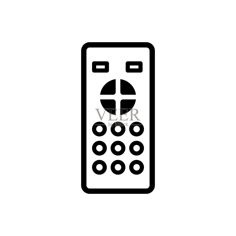 遥控器图标设计矢量模板图标素材