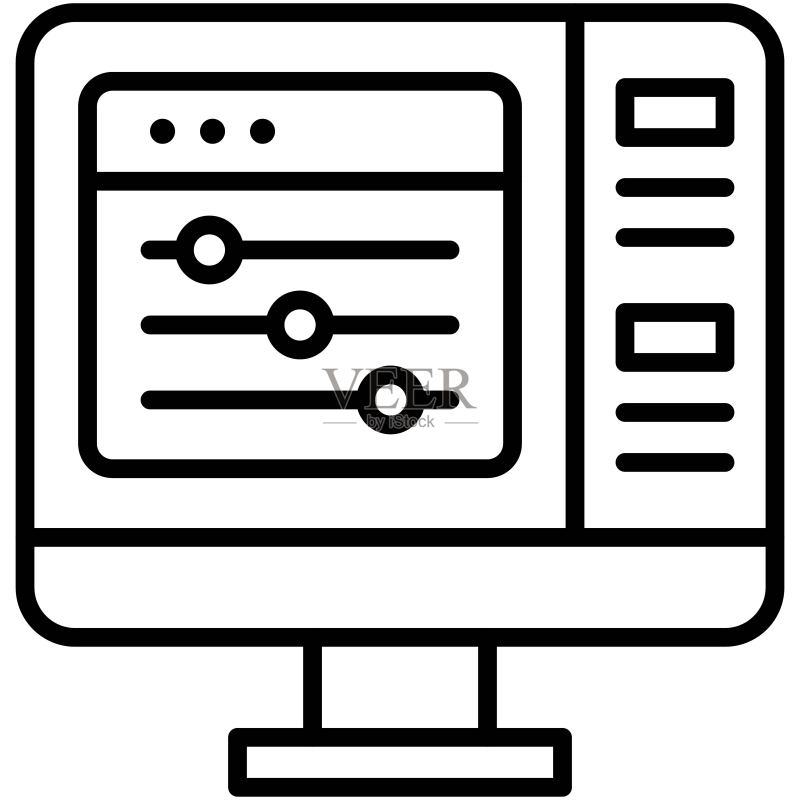 调整,远程办公图标,矢量图图标素材