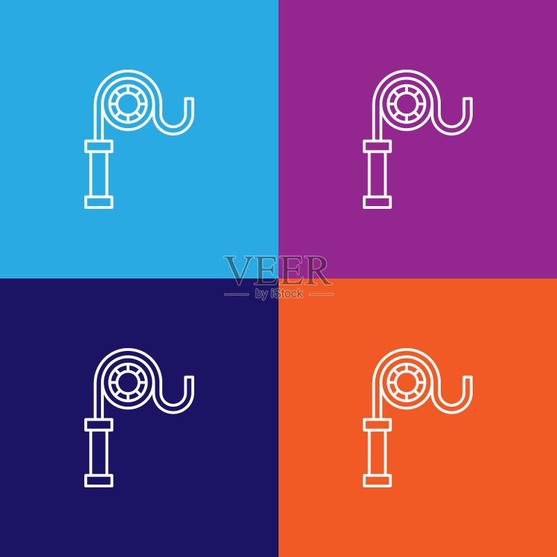 旅行绳索轮廓图标。旅行元素例证图标。标志和符号可用于网页、logo、移动应用、UI、UX图标素材