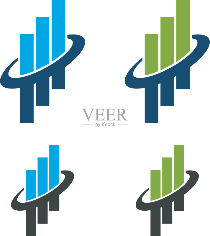 证券交易所金融咨询Logo模板图标素材