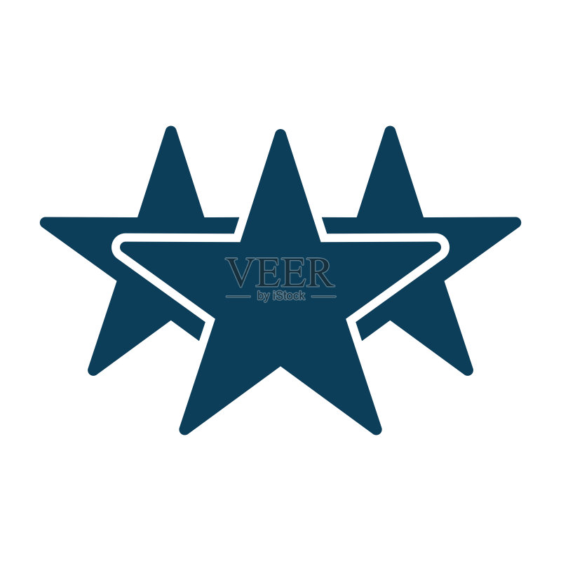 星星图标矢量设计模板图标素材