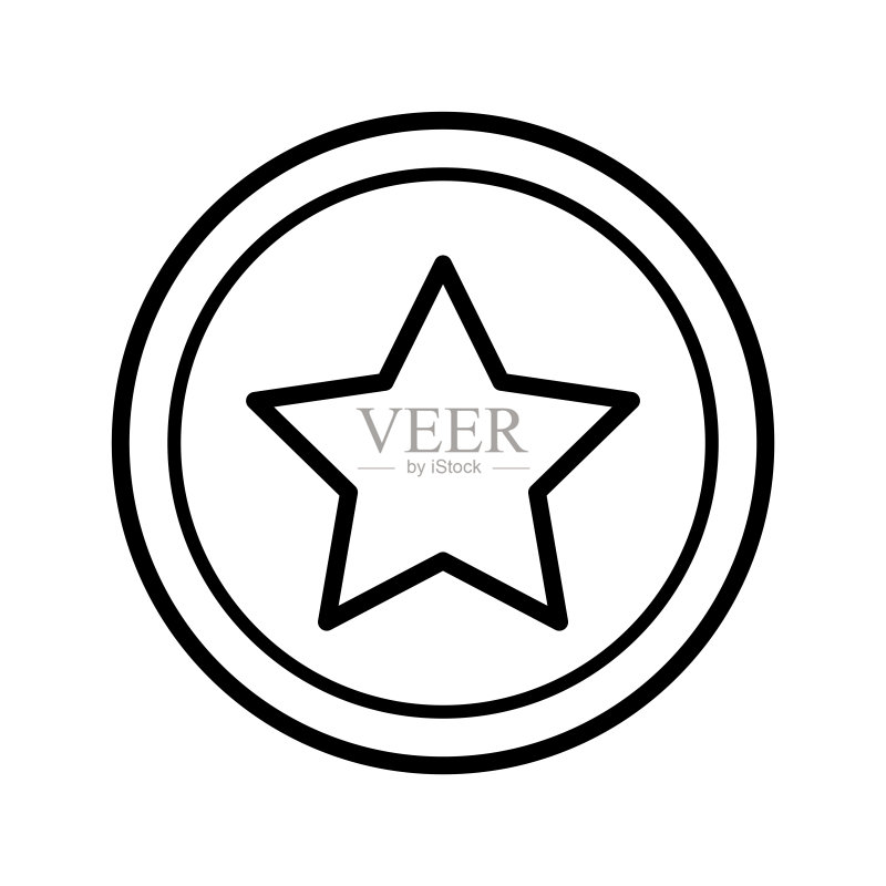 星星图标矢量设计模板图标素材