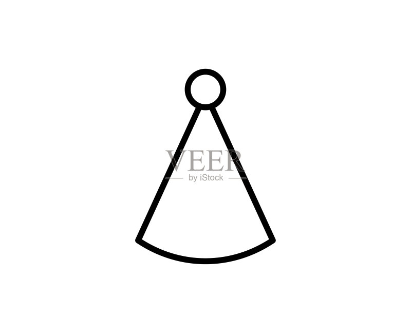 聚会帽线条图标图标素材
