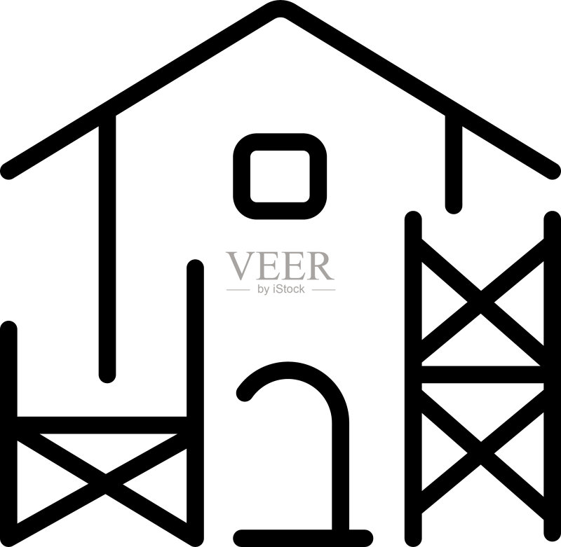 脚手架建筑图标符号设计图标素材