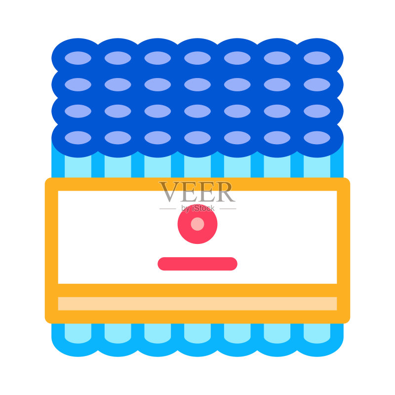 烟花图标矢量轮廓插图图标素材