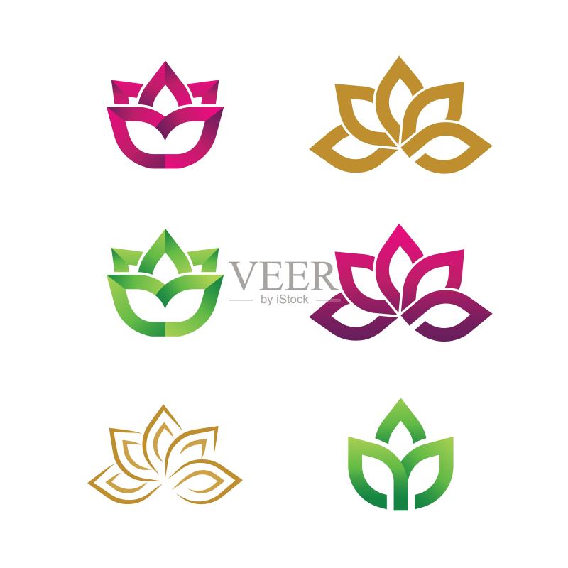 美容莲花矢量图标图标素材