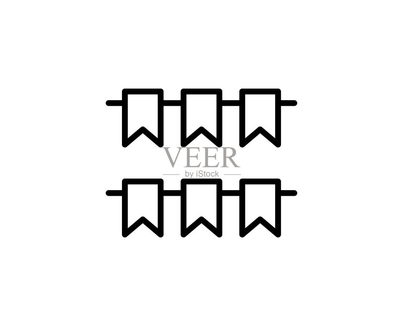 花环线条图标图标素材
