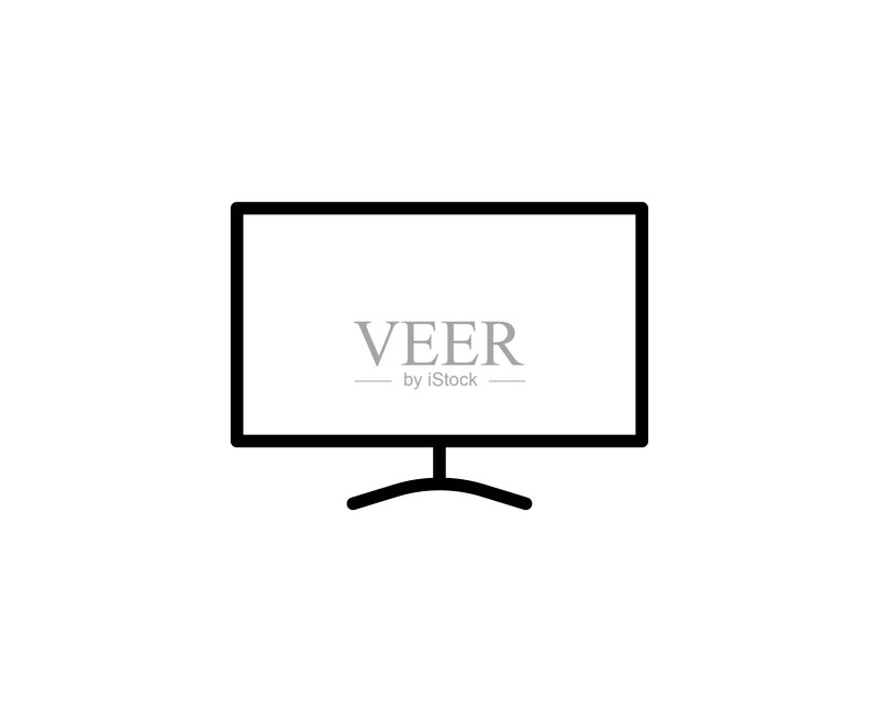 电视线性图标图标素材