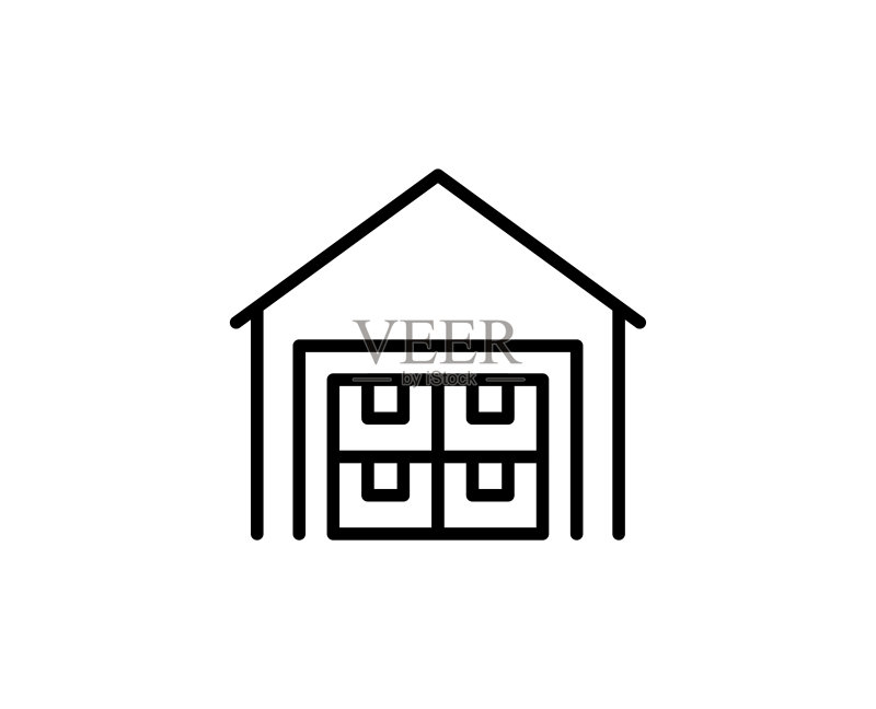 仓库线条图标图标素材