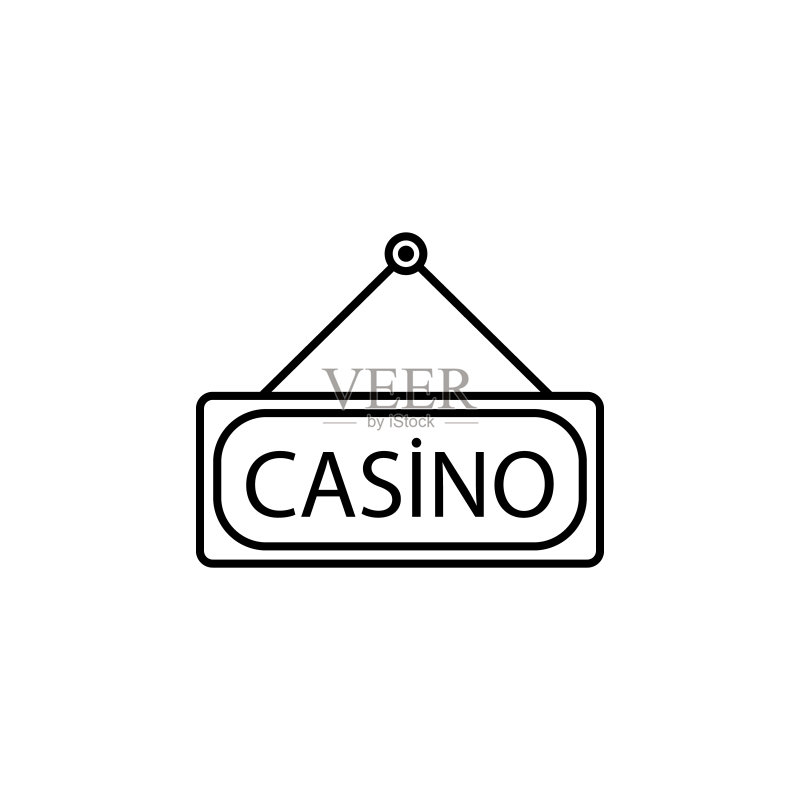 赌场线性图标:用于网站、Logo、移动应用、UI、UX图标素材