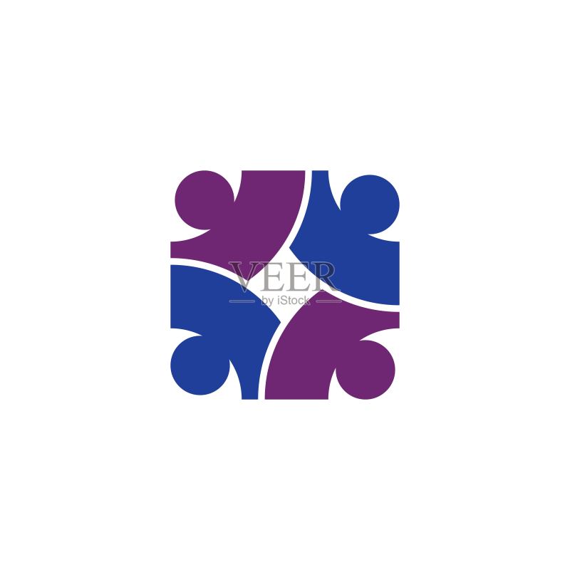 团队合作矢量图标图标素材