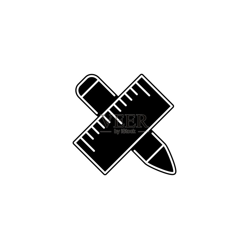 标尺图标矢量图图标素材