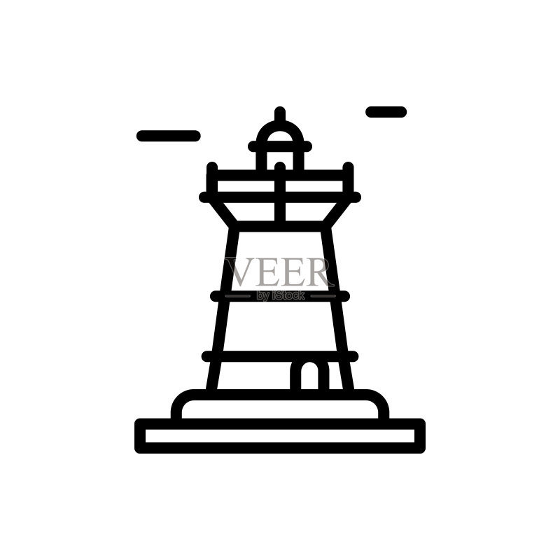 导航灯塔图标(适用于网页和APP的UI/UX)图标素材