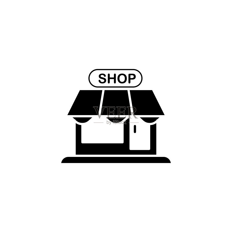 商店图标矢量图形插画图标素材