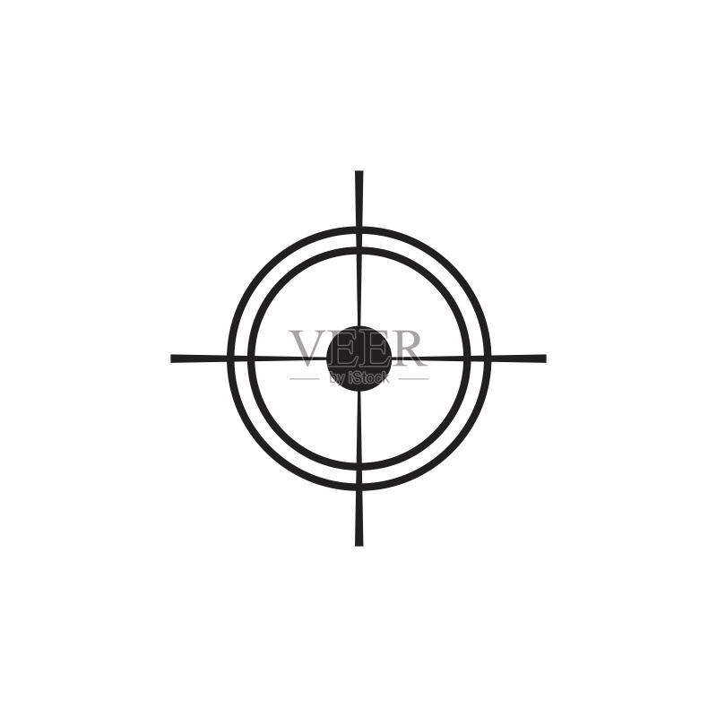 目标矢量图标插画图标素材